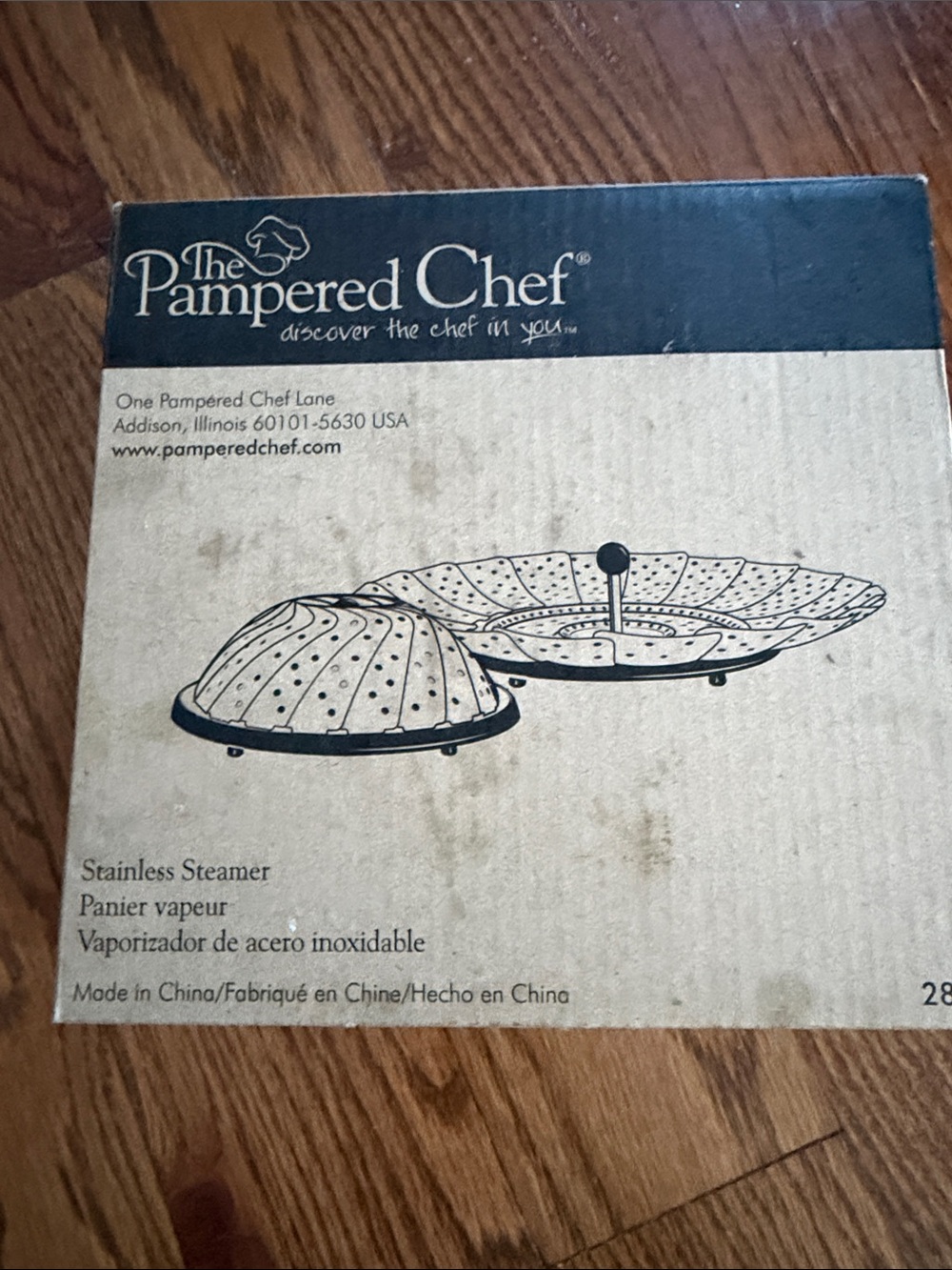 Pampered chef stainless steamer basket